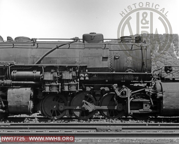 N&W Class Y5 2107 Right Side Front Engine View at Portsmouth,OH July 2,1960