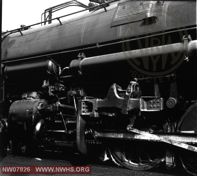 N&W Class A 1218 Left Side Front Engine View at Roanoke,VA Aug. 29,1957