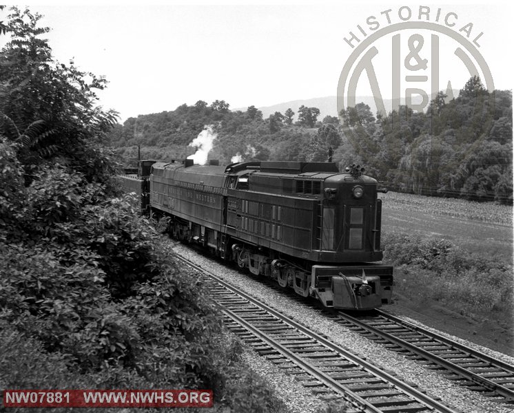 N&W Class TE1 2300 Right Side 3/4 View East of Roanoke,VA July 1,1956