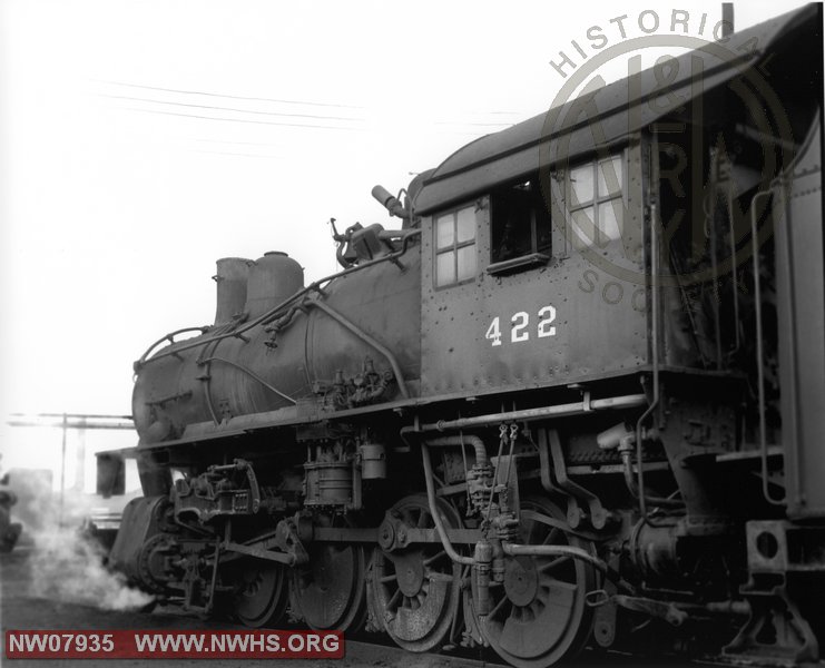 N&W Loco Class M Left Side View at Portsmouth,OH Aug. 26,1957