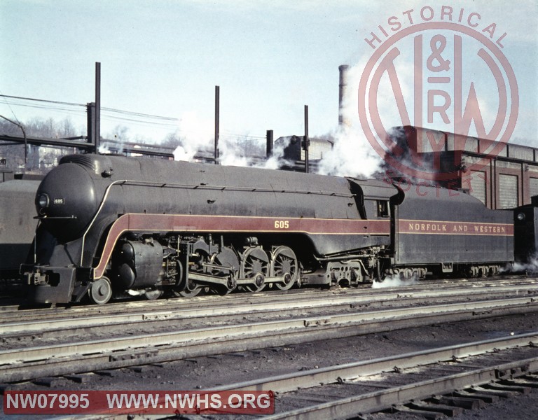 N&W Class J 605 at Bluefield, WV