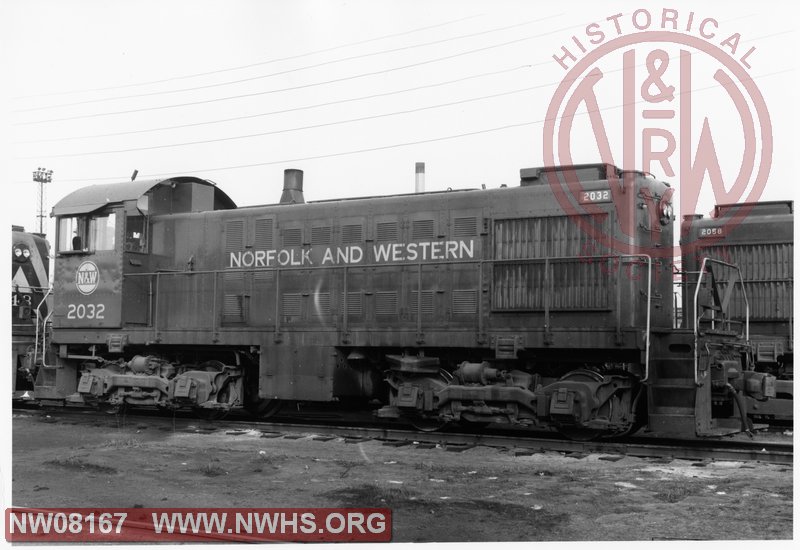 N&W ALCO S-2 2032 at Cleveland, OH