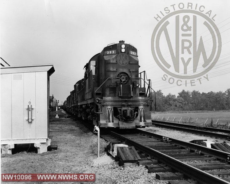 N&W Class RS11 #393 with Train 74 at Roanoke,VA