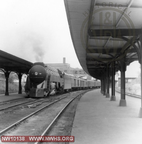 N&W K2 118 on passenger train at Winston Salem Union Station