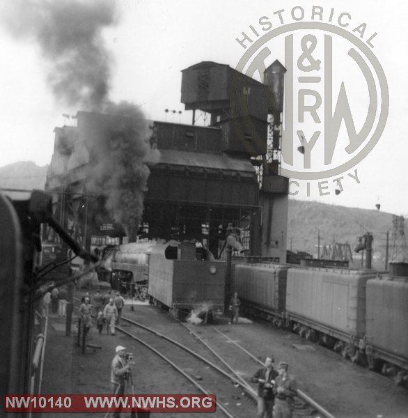 Class J 611 at Williamson Coal Wharf. Prepares to depart Eastbound to Roanoke with final excursion train.