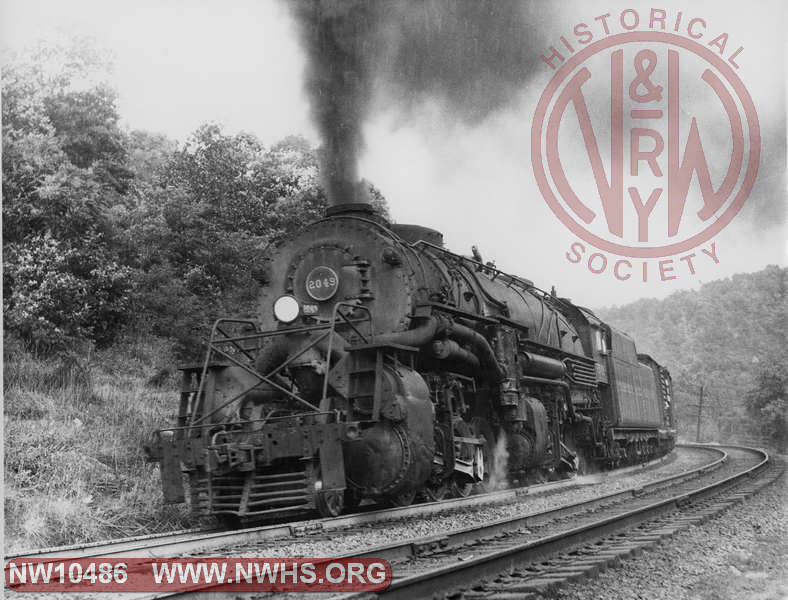 N&W Y3 2049 with #84 at Bluestone, WV