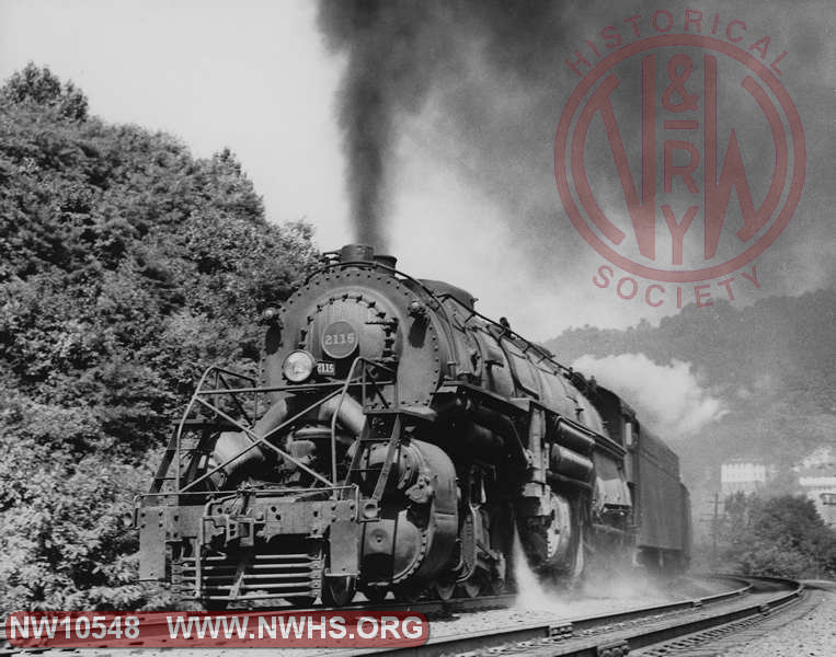 N&W Y5 2115 on coal train at Switchback, WV