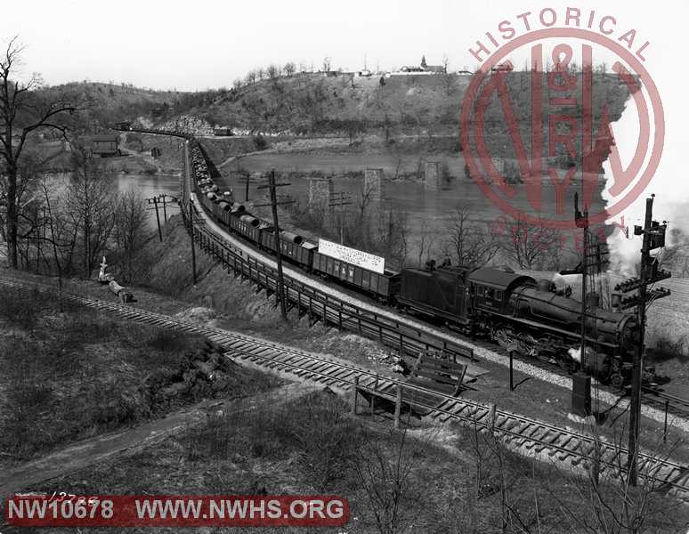 N&W Class M 469 Radford, VA w/Trainload of Pipe from Lynchburg Foundry