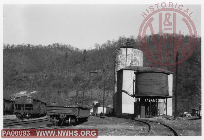 Water tank at Wilcoe yard circa 1956.