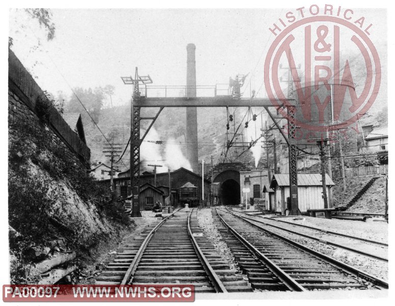 West portal of Coaldale tunnel, Coaldale WV with facilities