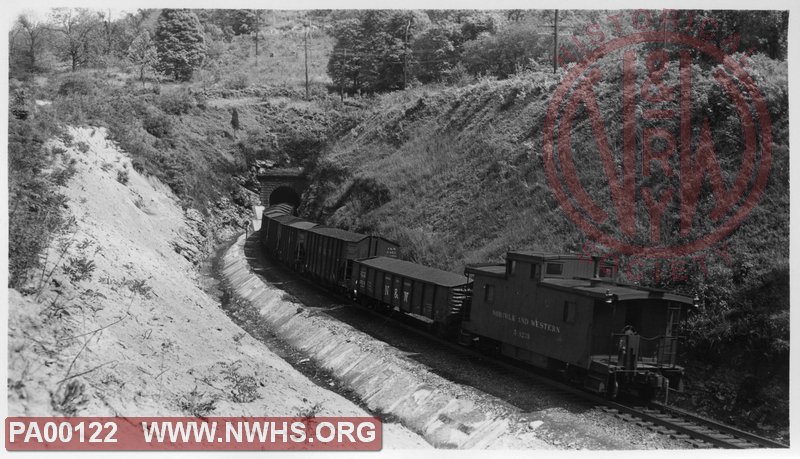 N&W west portal of Pepper Tunnel at Cowan, VA