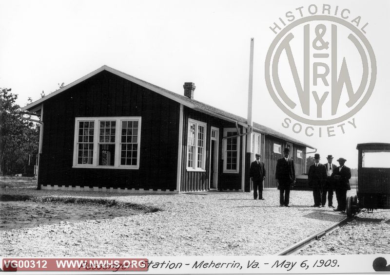 VGN Passenger Station at Meherrin, VA May 6, 1909