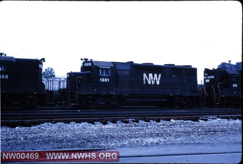 GP-35 #1301, Left Side View ,@ Roanoke -1984, (Frmr. P&WV)