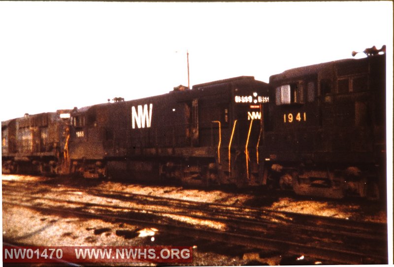 NW # 1955, GE U30B,  R front 3/4 view