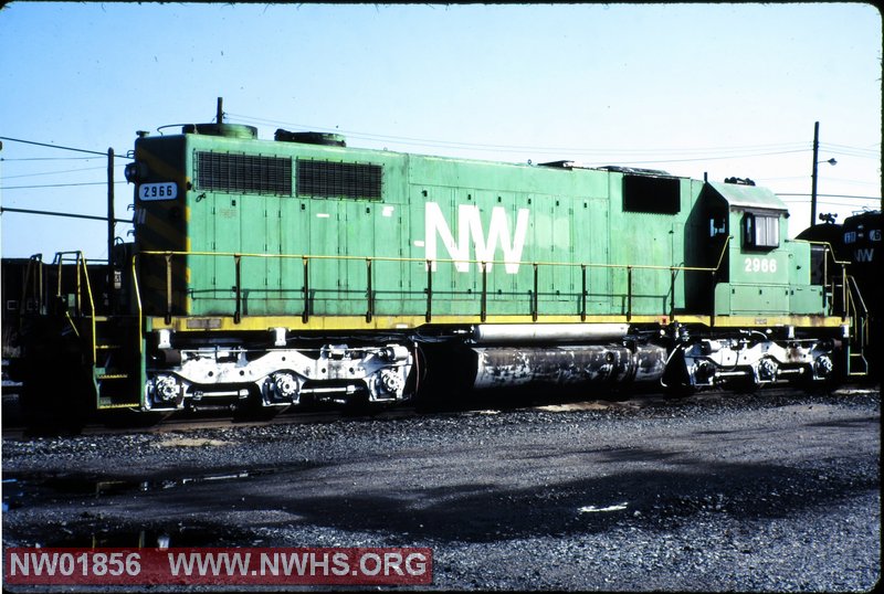 N&W EMD SD39 #2966 at Norfolk, VA