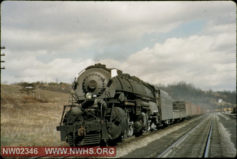 Class Y6b No. 2182 Running Extra with Freight,Color,7/8 Left Front View,Walton,VA