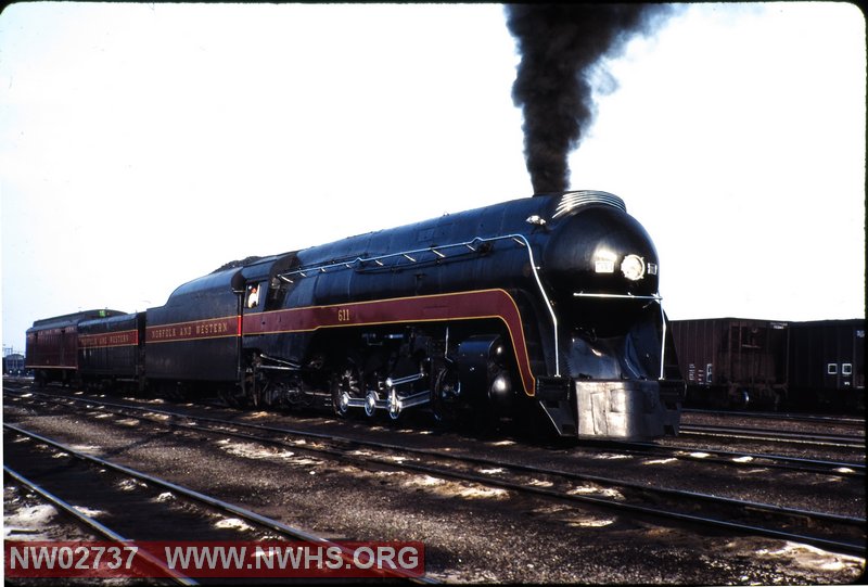 J #611 3/4 Right Side Head on View at Norfolk, VA.