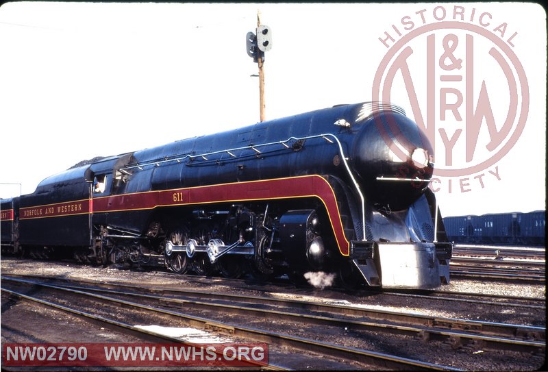 N&W Class J #611 at Norfolk, VA