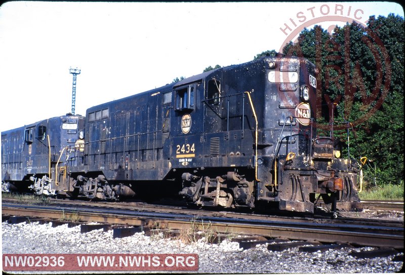 GP-7 #2434 7/8 Front Right Side View at Akron, OH