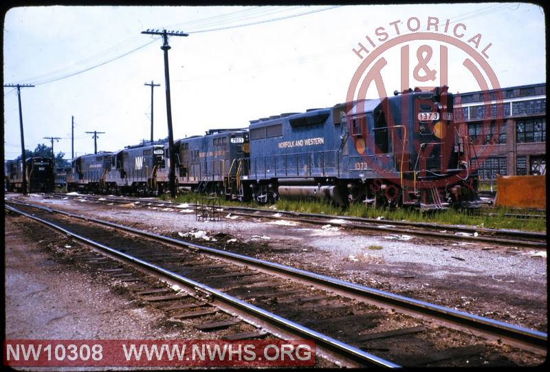 NW 1373, 2803, 3494 & 2810 at Decatur, IL