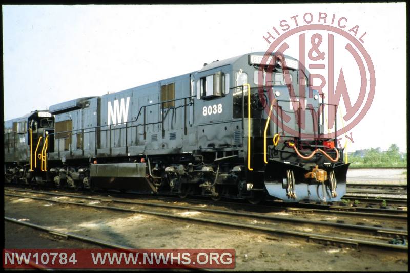 N&W C30-7 8038 at Bison Yard, Buffalo NY 7/79