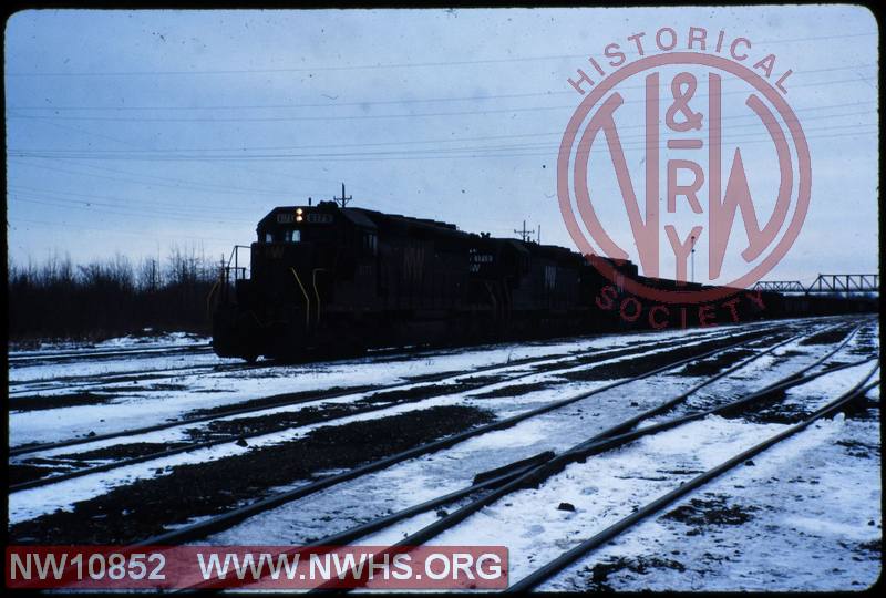 N&W EMD SD40-2 #6175 and N&W EMD SD45 #1710 at Conneaut, OH