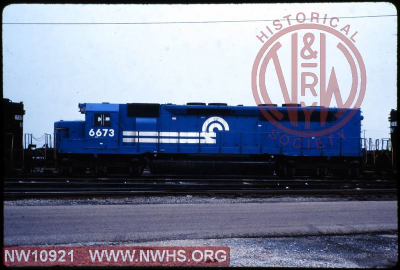 N&W EMD SDP45 #6673 at Norfolk, VA