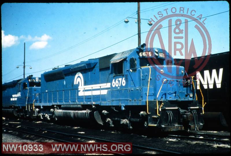 N&W EMD SDP45 #6676 at Norfolk, VA