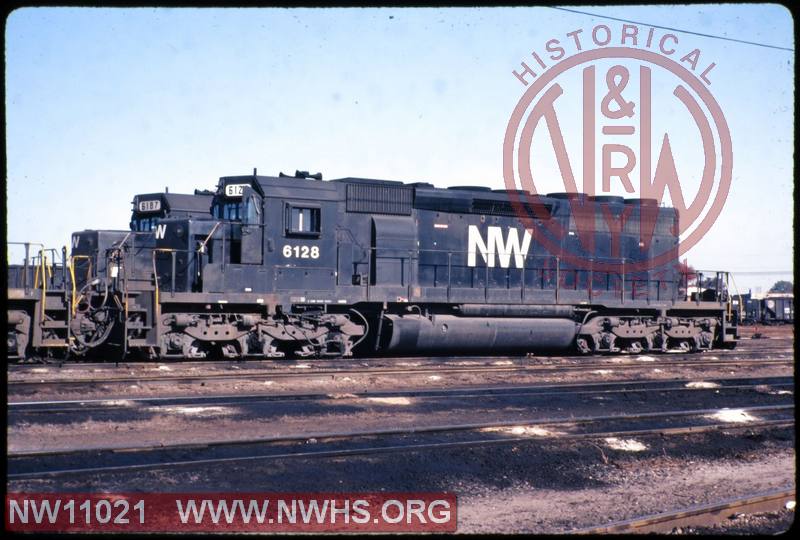 N&W EMD SD40-2 #6128 at Norfolk, VA