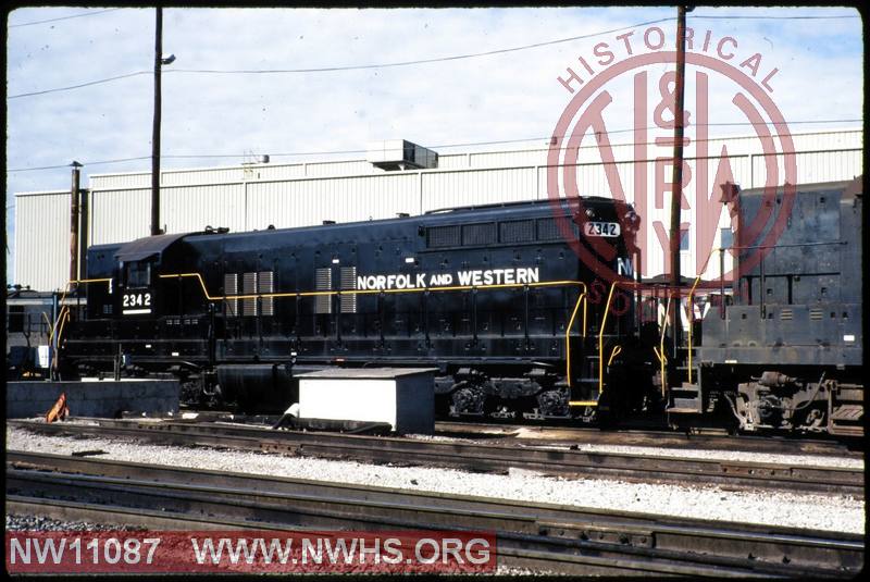 N&W EMD SD9 #2342 at Bellevue, OH