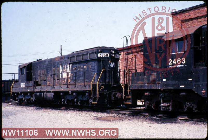 N&W EMD SD9 #2350 at Norfolk, VA