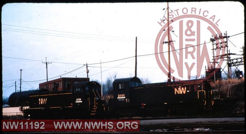 N&W EMD SW8 #2111 and N&W EMD SW9 #2234