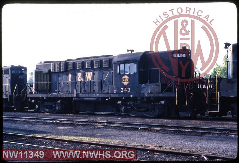 N&W ALCO RS-11 #343 at Conneaut, OH