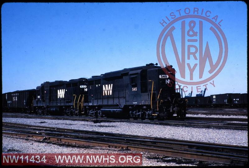  N&W EMD GP30 #545 and N&W EMD GP30 #523 at Norfolk, VA