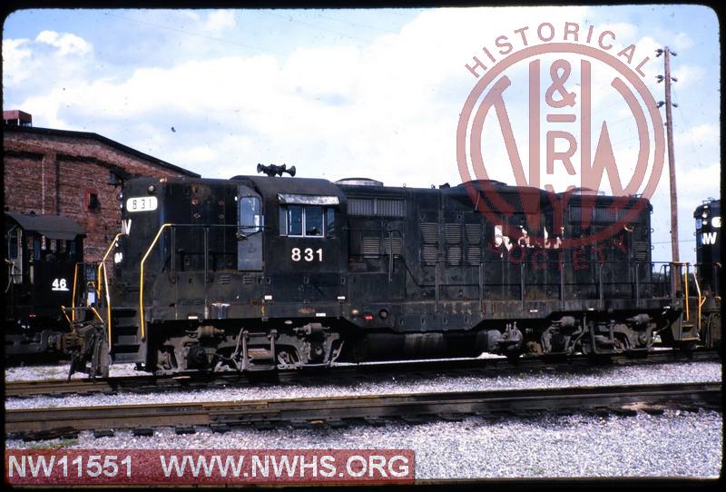 N&W EMD GP9 #831 at Norfolk, VA