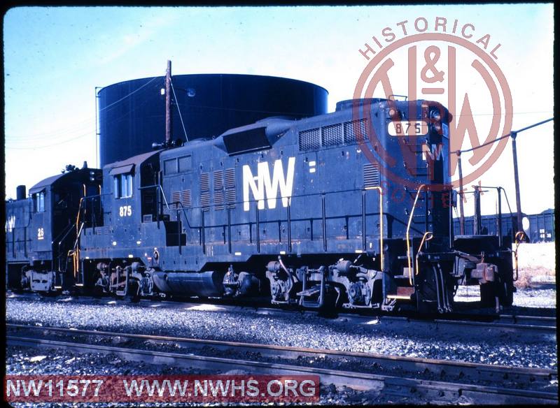 N&W EMD GP9 #875 at Norfolk, VA