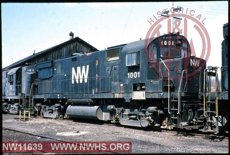 N&W ALCO C-425 #1001 with N&W ALCO C-425 #1011 at Brewster, OH