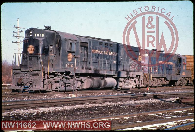 N&W ALCO C-425 #1016 at Conneaut, OH