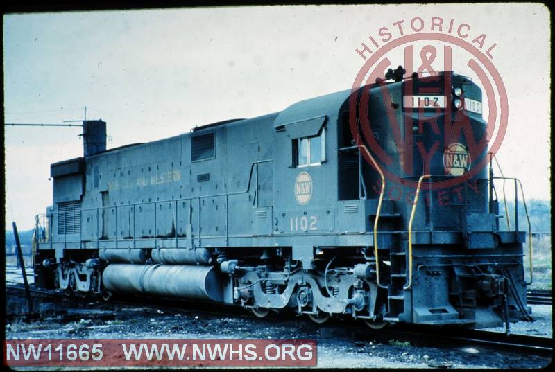 N&W ALCO C-628 #1102 at Altoona, WI