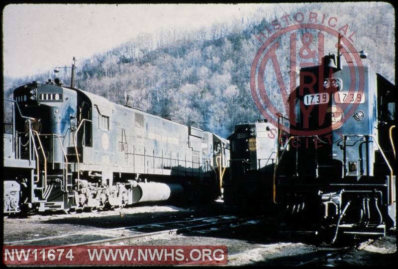 N&W ALCO C-628 #1118 at Weller Yard, VA