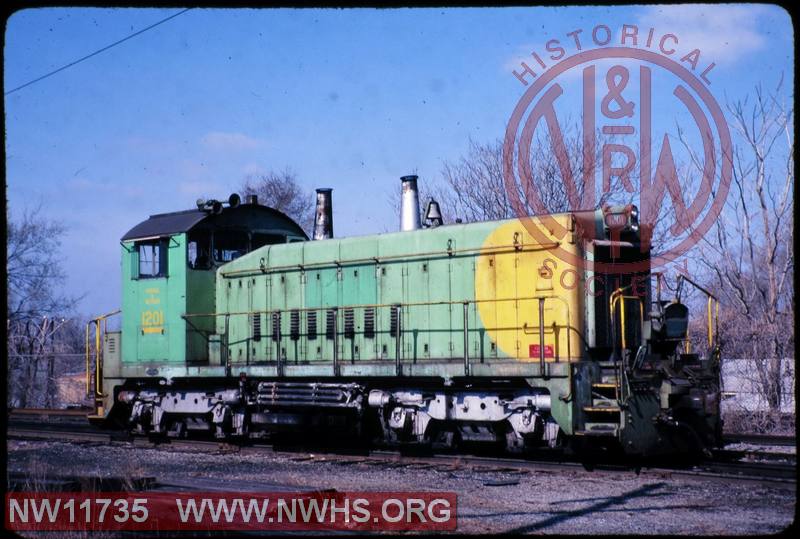 N&W EMD SW1200 #1201 at Madison, IL