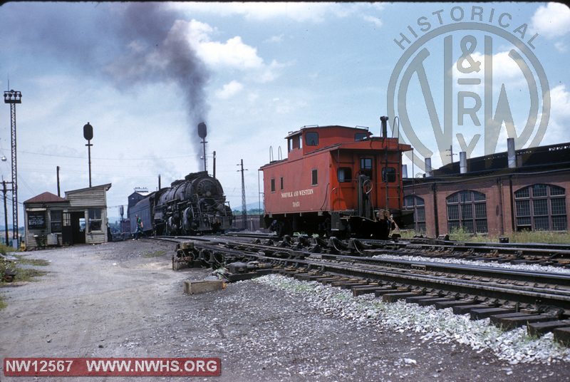 N&W Class Y at Shaffers Crossing hump yard Roanoke with caboose 518451