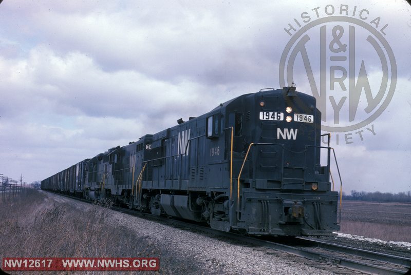 N&W U30B leading at Brunswick, MO