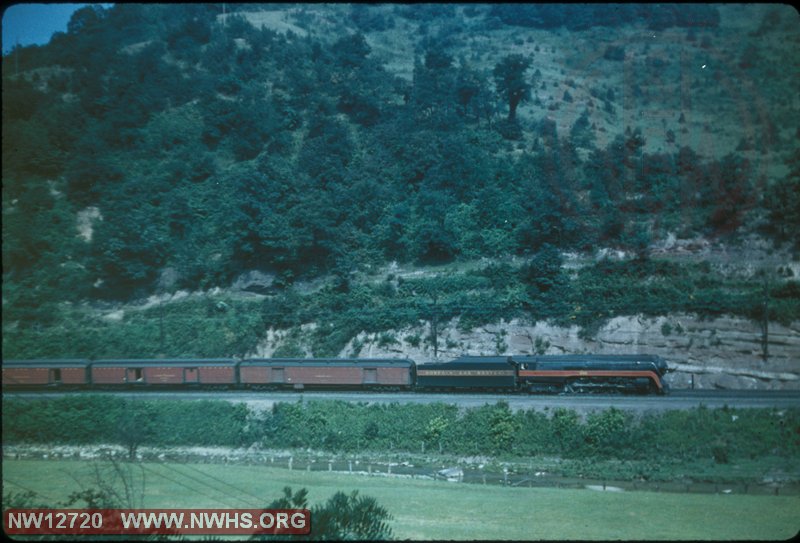 N&W Class J #606 on the Cavalier near Bluefield, VA