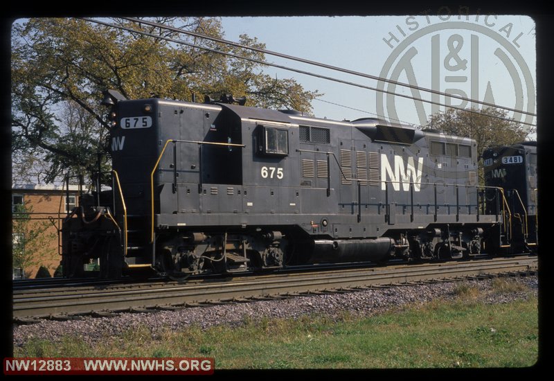 N&W EMD GP9 #675 at Elmhurst, IL