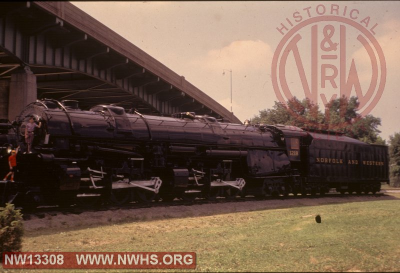 N&W Class A #1218 in Roanoke Transportation Museum in Wasena Park