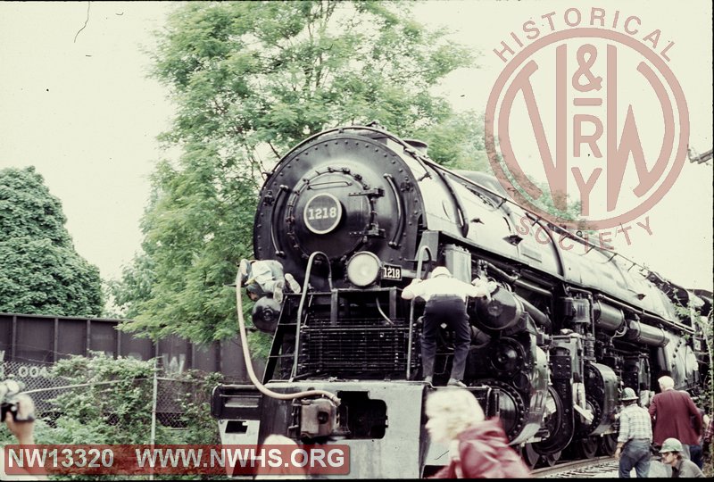 N&W Class A #1218 being removed from Roanoke Transportation Museum