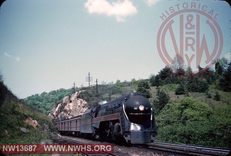 N&W J 607 with #4 at Montgomery