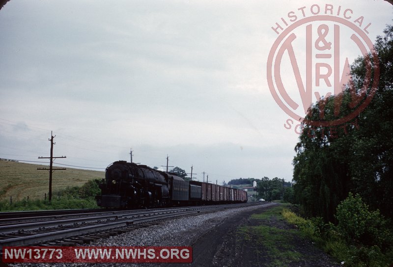 N&W A 1216 near Bonsack, VA with westbound M.P. 252