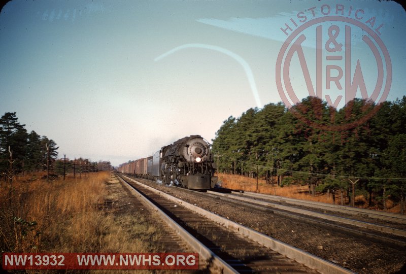 N&W A 1238 with #78 at Crewe, VA